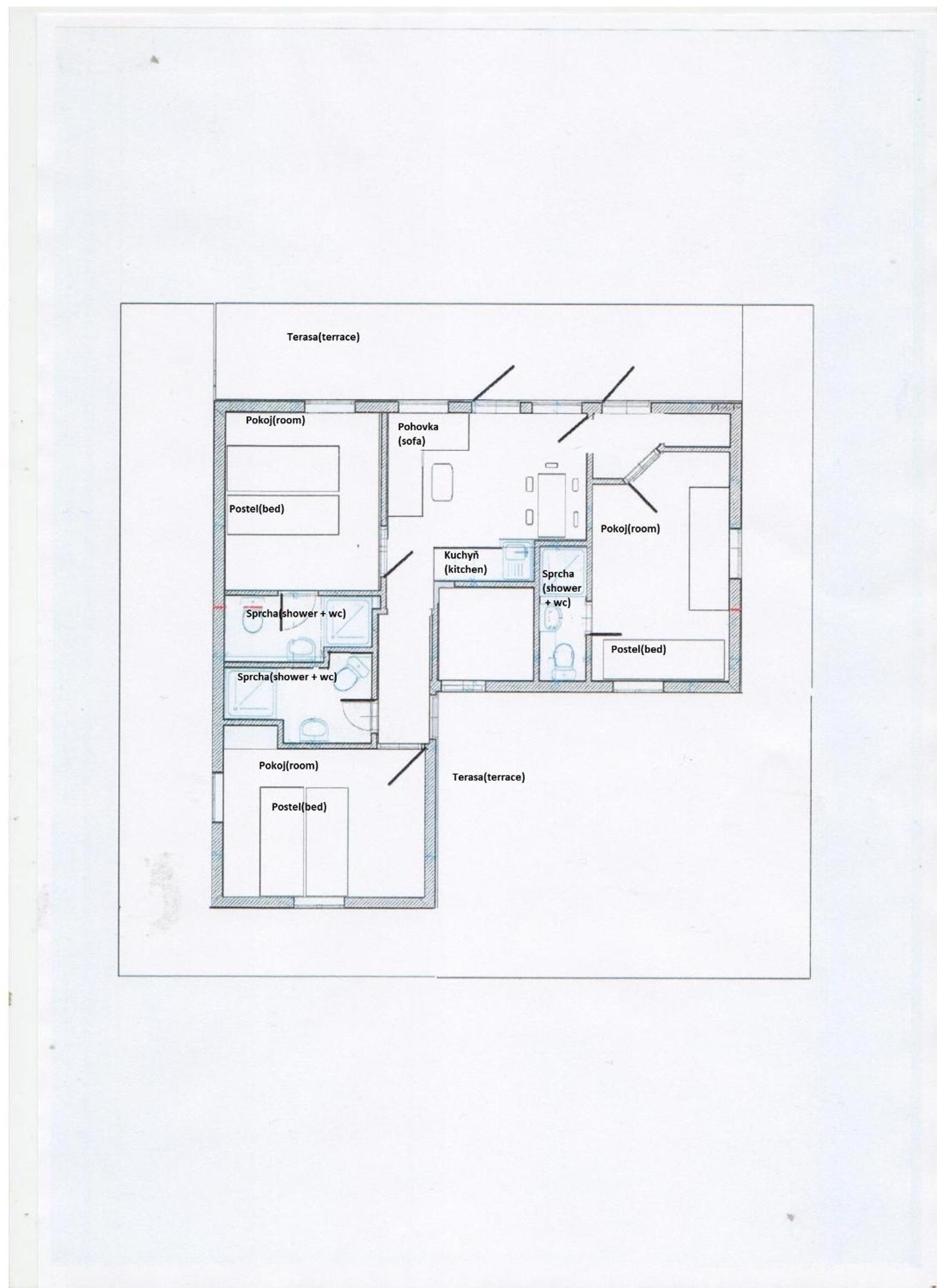 Family Bungalows & Camp Vrchlabí Rom bilde